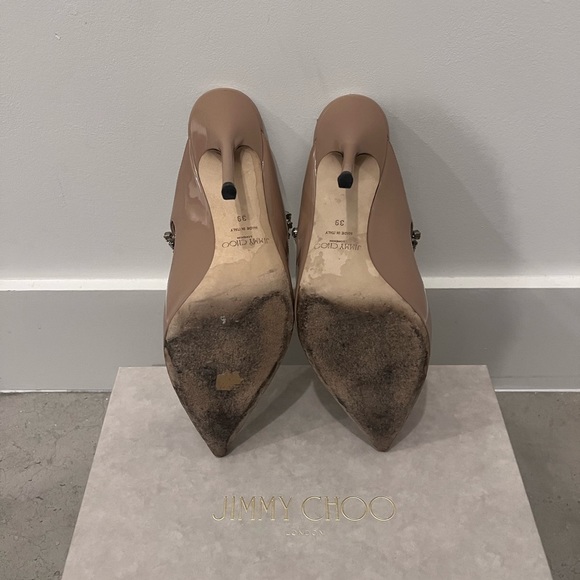 Ballet Pink closed toed Jimmy Choos - Picture 3 of 13